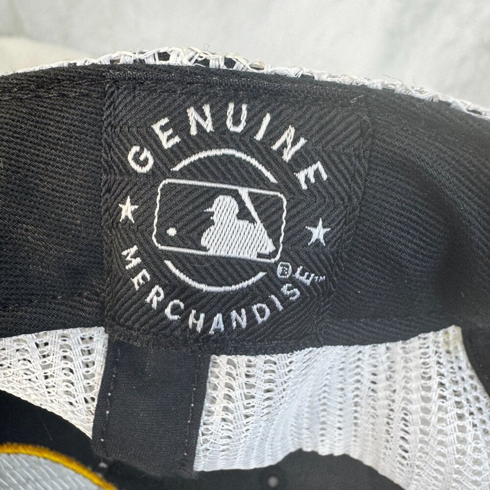 Pittsburgh Pirates Spring Training 2022 OSFA Blk & Wht Trucker Mesh Hat 47 Brand - Picture 8 of 9
